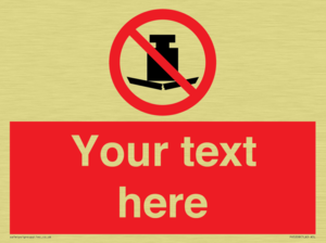 Custom No Heavy Loads Sign